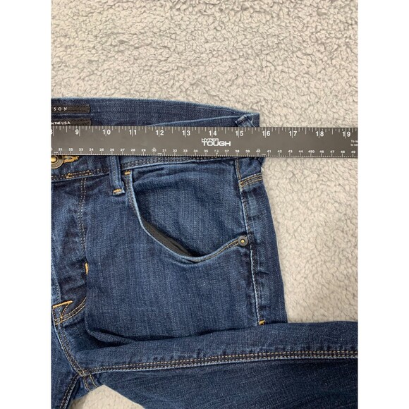 USA Hudson 31 Denim Blue Jeans Bootcut Straight Leg Dark Wash - Picture 10 of 14